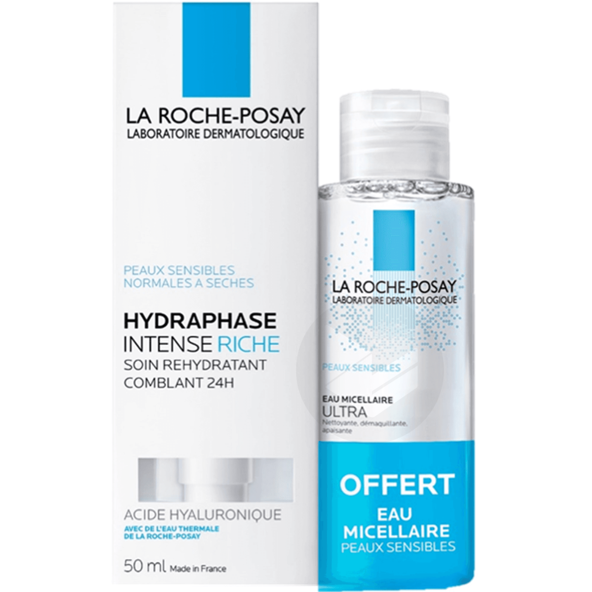 Hydraphase Soin réhydratant intense riche + eau micellaire offerte