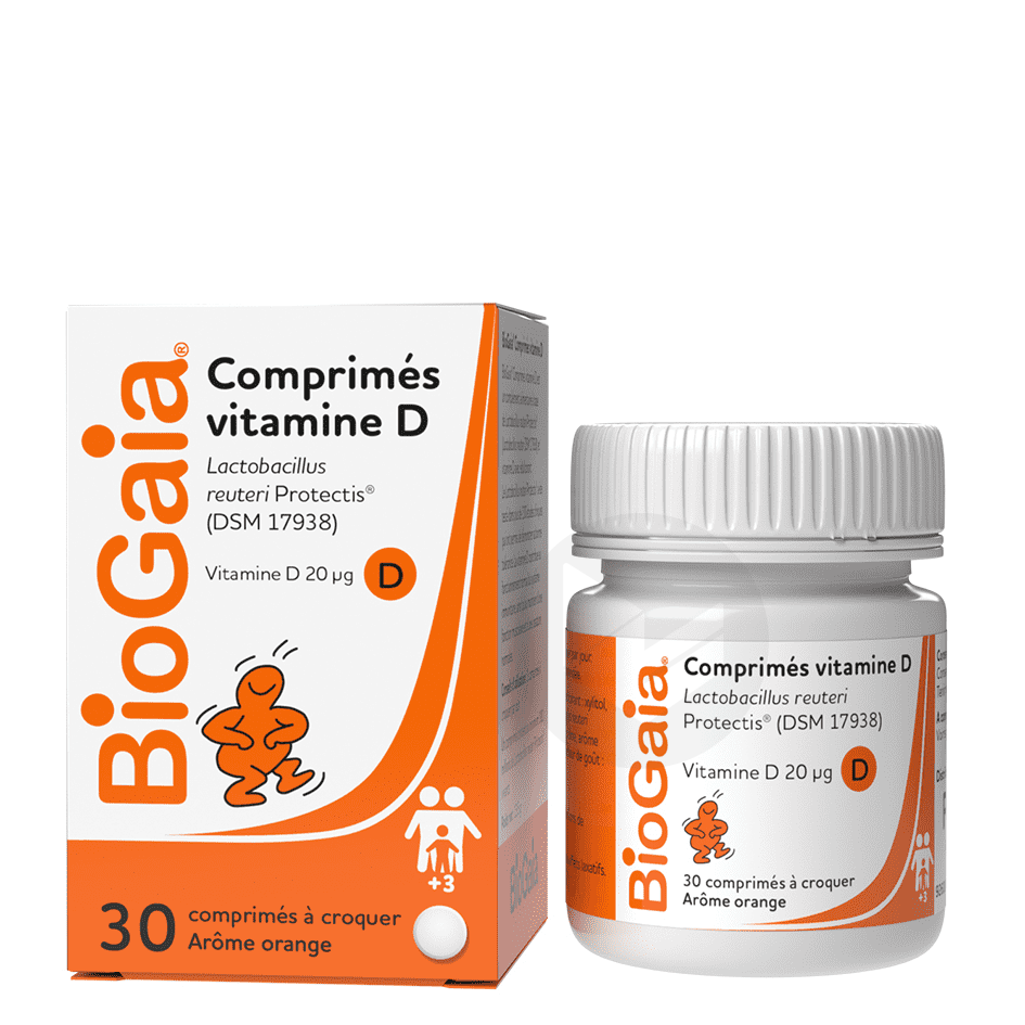 BioGaia + Vitamine D 30 comprimés