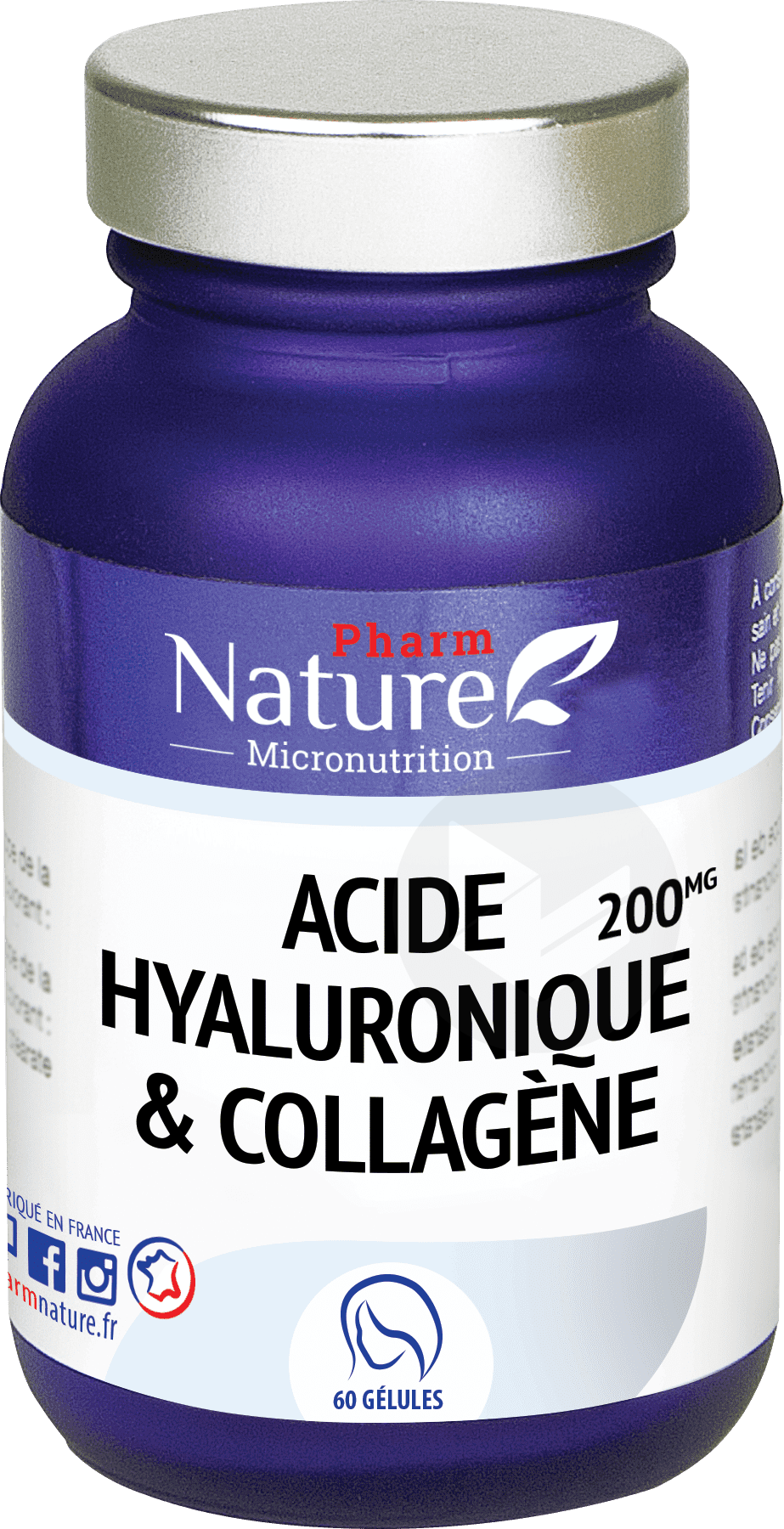 Acide Hyaluronique et Collagène 60 Gélules
