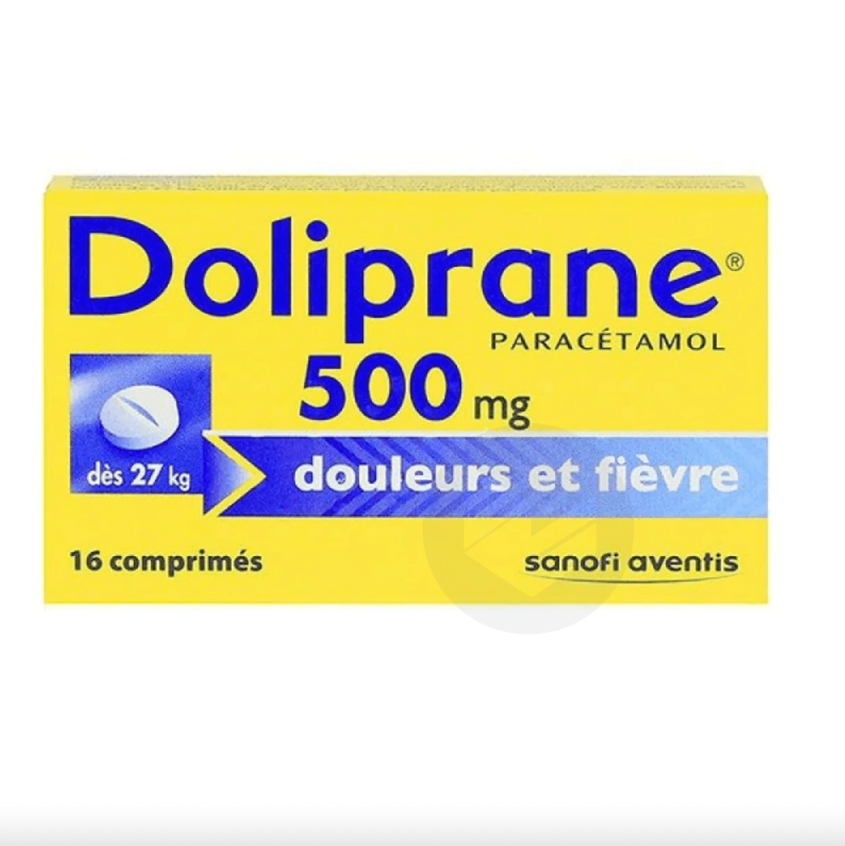 DOLIPRANE 500 mg Comprimé (2 plaquettes de 8)
