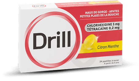 DRILL Pastille citron menthe (Boîte de 24)