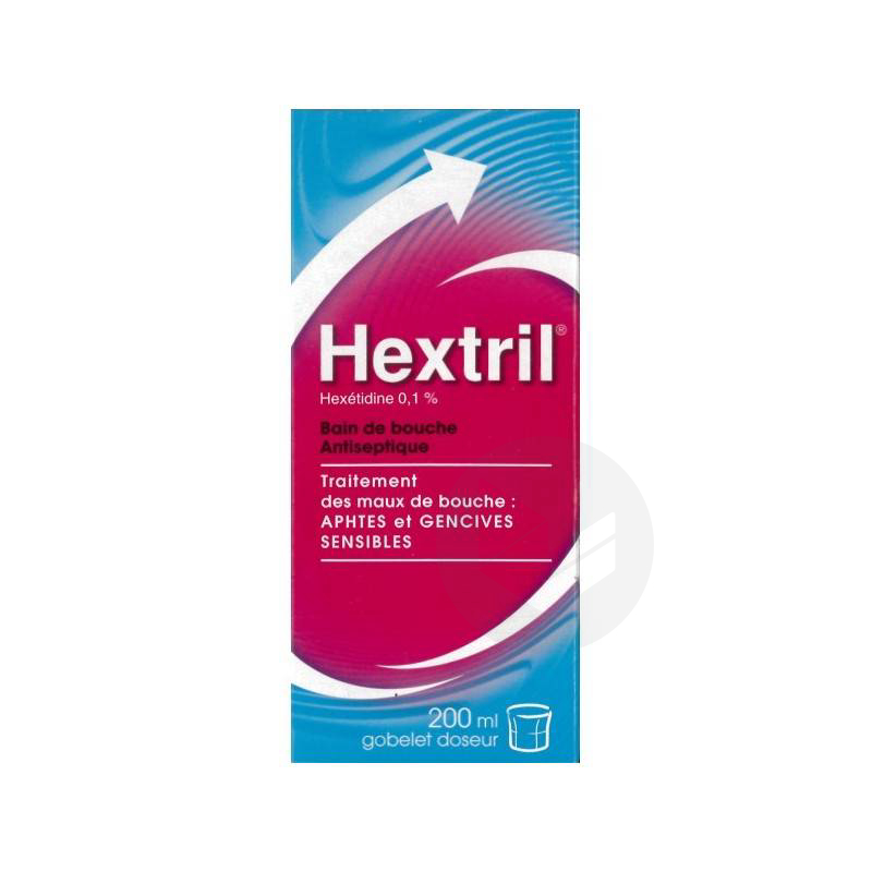 HEXTRIL 0,1 % Bain bouche (Flacon de 200ml)