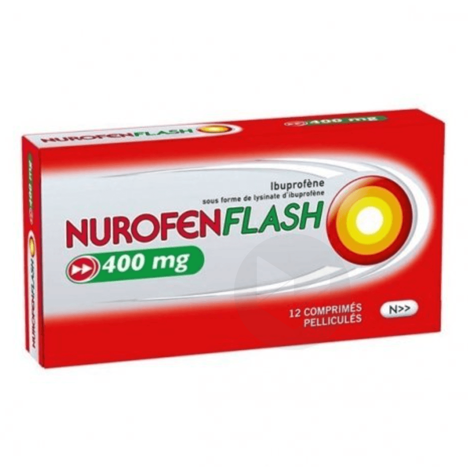 NUROFENFLASH 400 mg Comprimé pelliculé (Plaquette de 12)