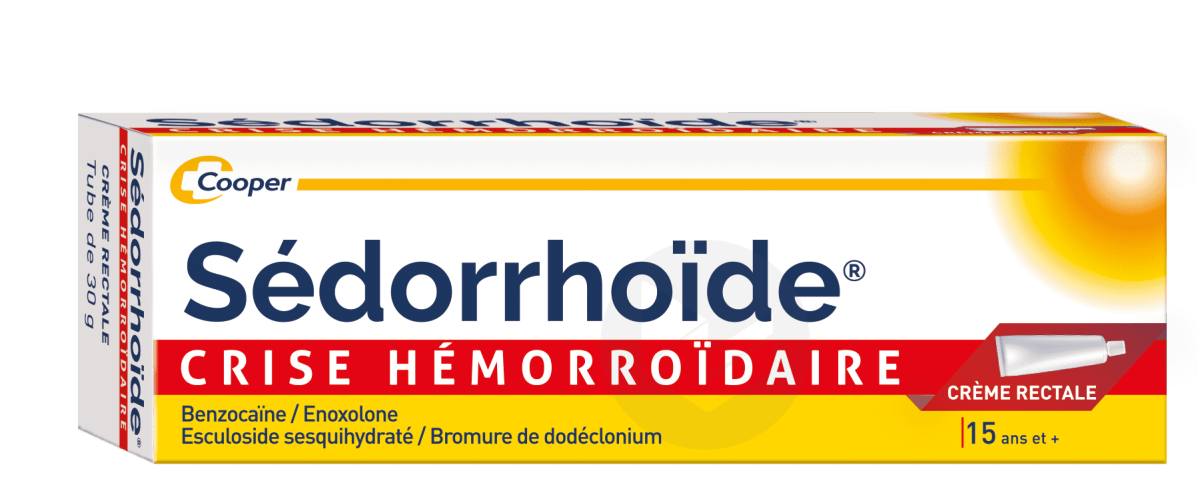 SEDORRHOIDE CRISE HEMORROIDAIRE Crème rectale (Tube de 30g)