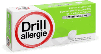 DRILL 10 mg Comprimé à sucer allergie cétirizine (Plaquette de 7)