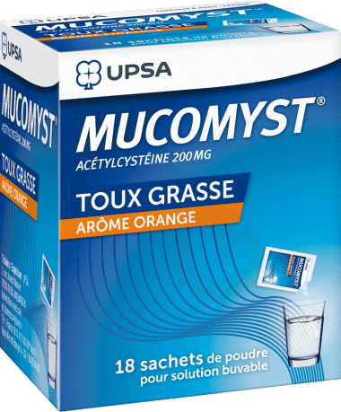 MUCOMYST 200 mg Poudre pour solution buvable en sachet (Boîte de 18)