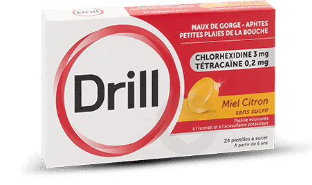 DRILL Pastille pamplemousse sans sucre (Plaquette de 24)