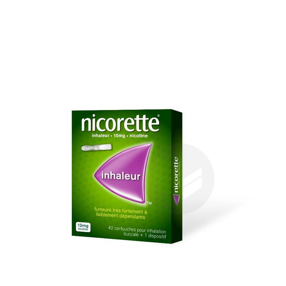 NICORETTE INHALEUR 10 mg Cartouche p inh bucc inhalation buccale (Boîte de 42)
