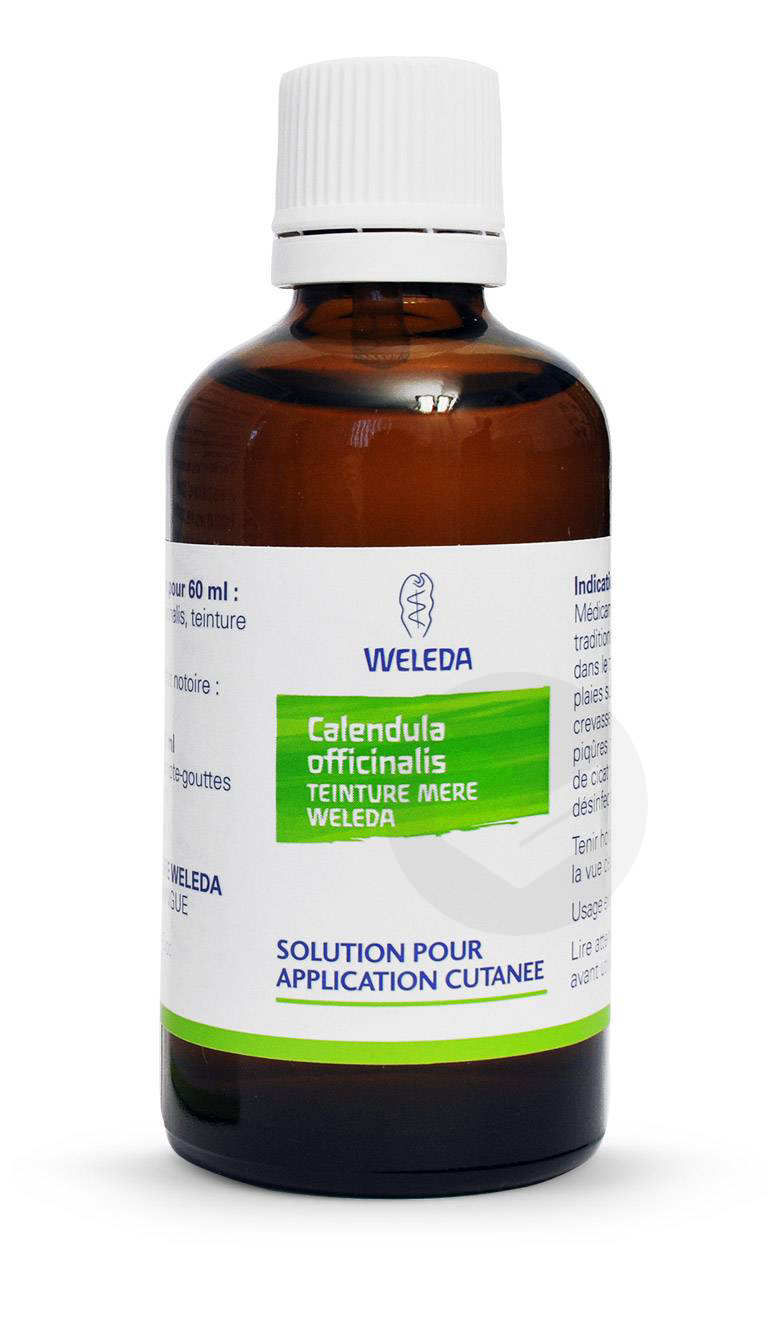 CALENDULA OFFICINALIS TEINTURE MERE WELEDA Solution pour application cutanée (Flacon de 60ml)