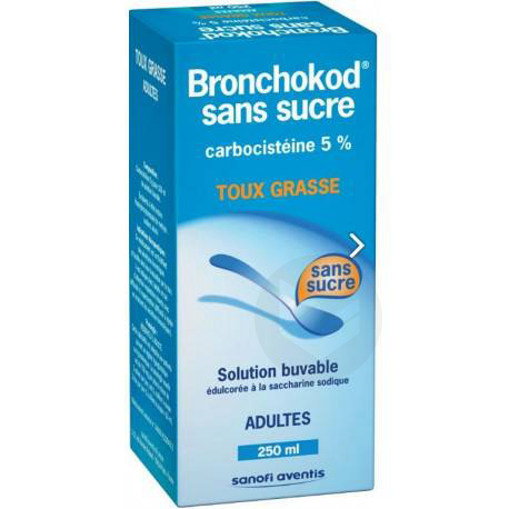 BRONCHOKOD 5 % Solution buvable sans sucre adulte (Flacon de 250ml)