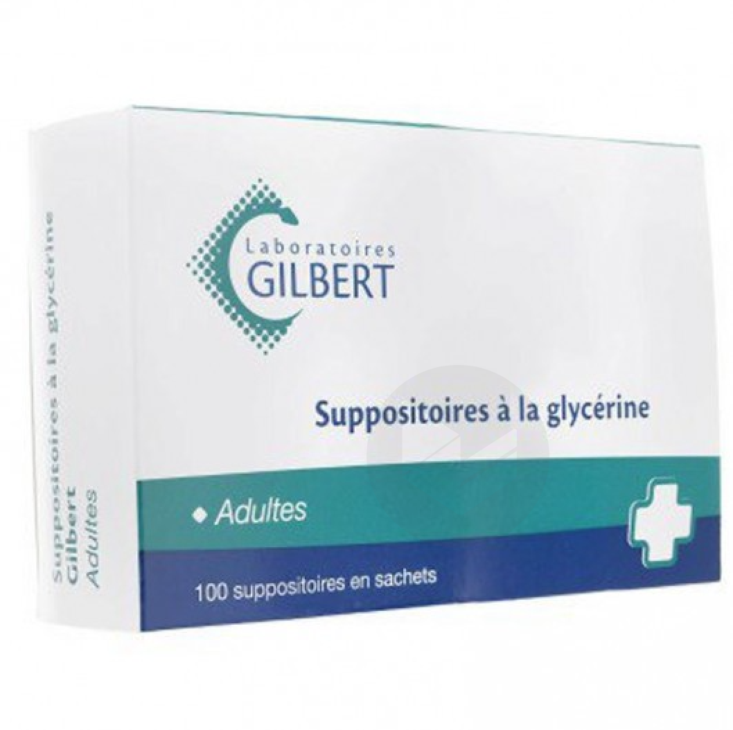 SUPPOSITOIRE A LA GLYCERINE GILBERT Suppos adulte Sach/100