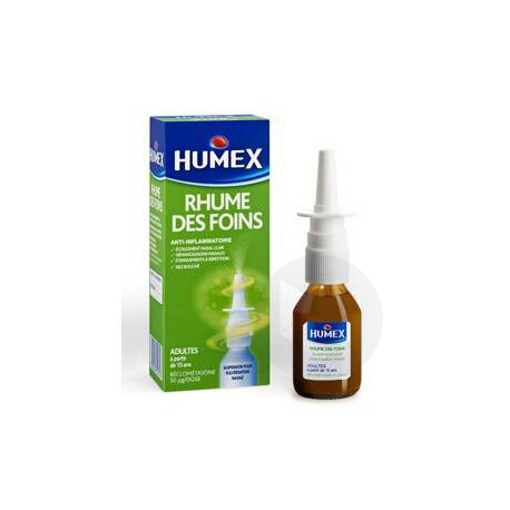 HUMEX 50 µ/dose Suspension pour pulvérisation nasale rhume des foins à la beclometasone (Flacon pulvérisateur de 100doses)