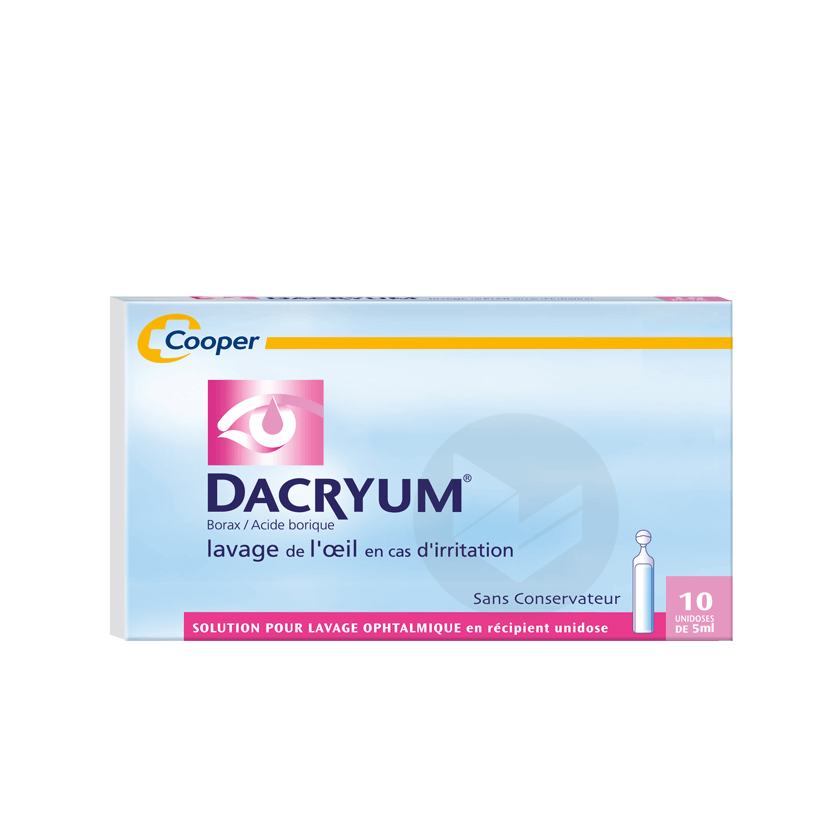 DACRYUM solution pour lavage oculaire 10 unidoses