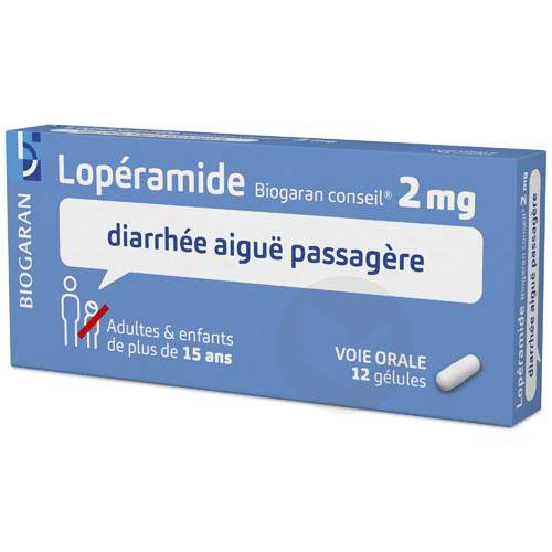 LOPERAMIDE BIOGARAN CONSEIL 2 mg Gélules (Plaquette de 12)
