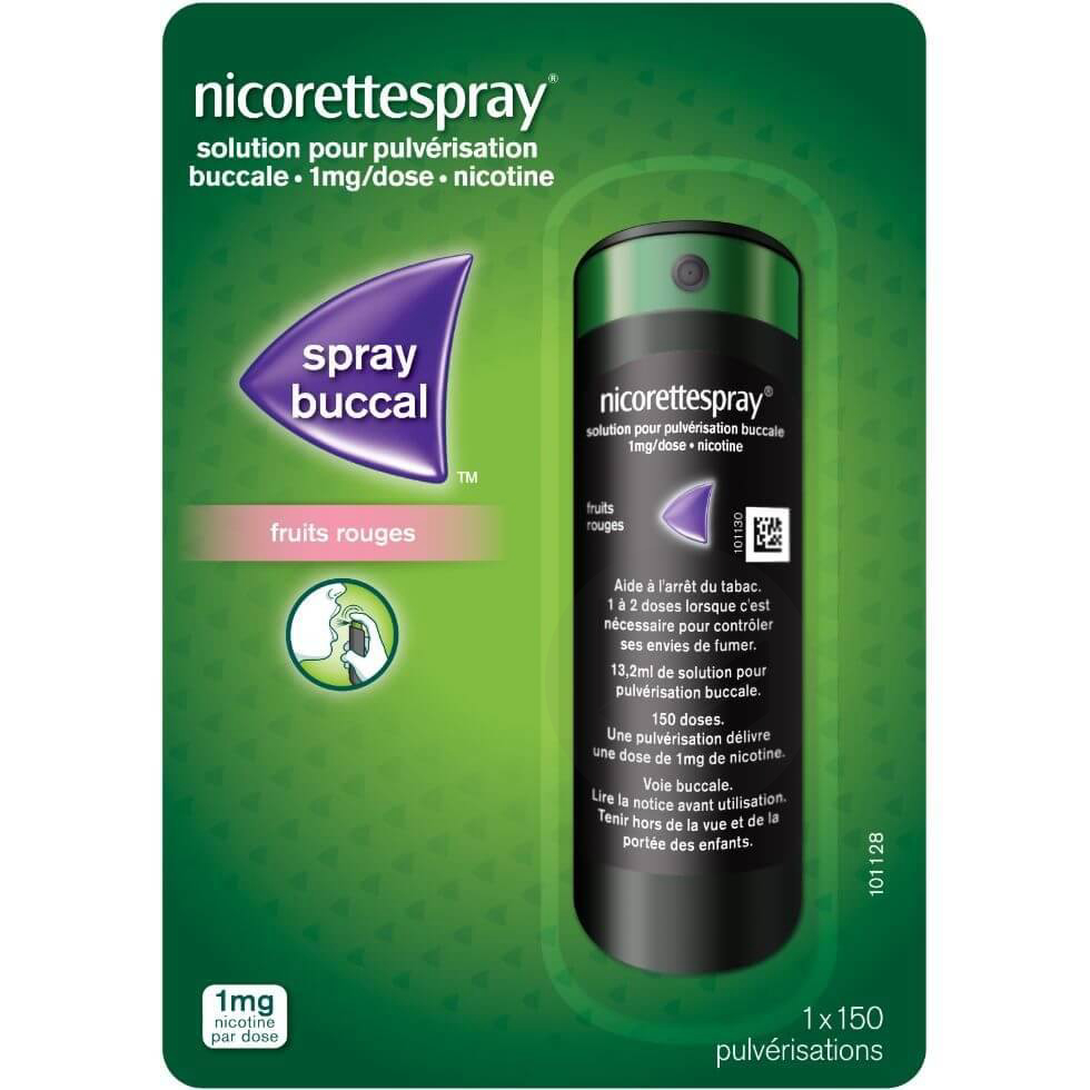 NICORETTESPRAY 1 mg/dose Solution pour pulvérisation buccale (Flacon de 13,2ml)