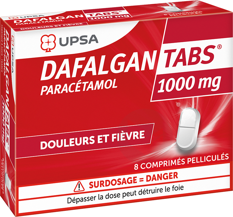 Dafalgan Tabs 1000 mg 8 comprimés