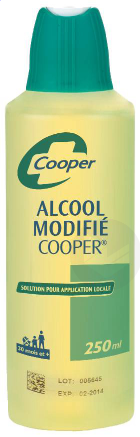 ALCOOL MODIFIE COOPER Solution pour application cutanée (Flacon de 250ml)